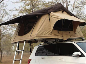 Sandkat4X4 J&Max by Sandkat4x4 - EASY - Tente de toit portefeuille couleur sable - 2 personnes